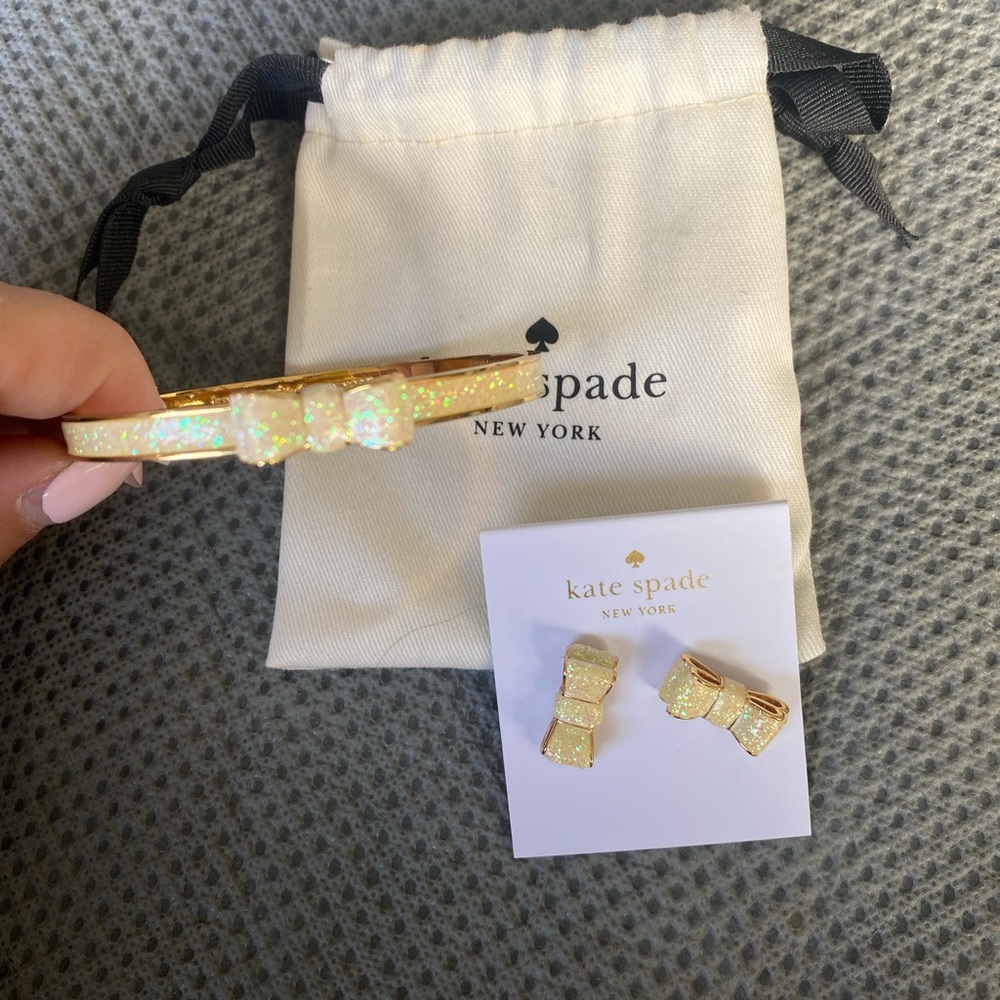 Kate Spade earrings and bracelet